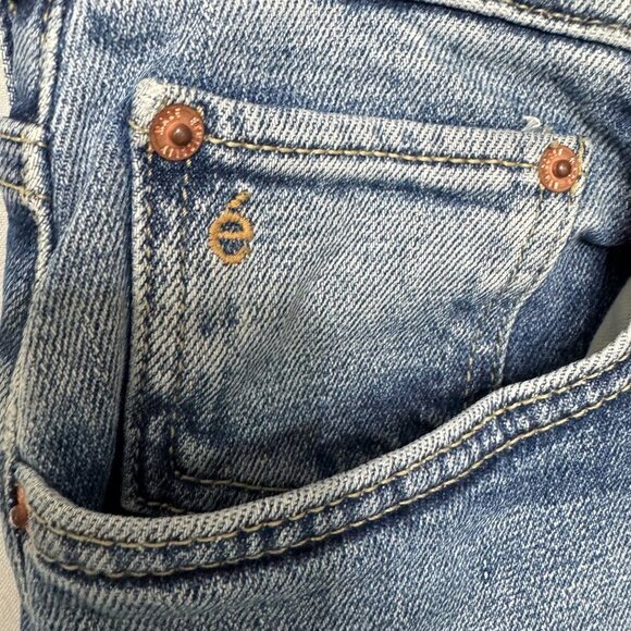 Anthropologie Etica Rae High Rise Clean Straight Leg Ankle Jeans Size 30 - Picture 11 of 16